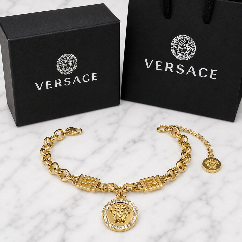 Versace Bold Statement Bracelet Style 2 | New with Box - Picture 6 of 9